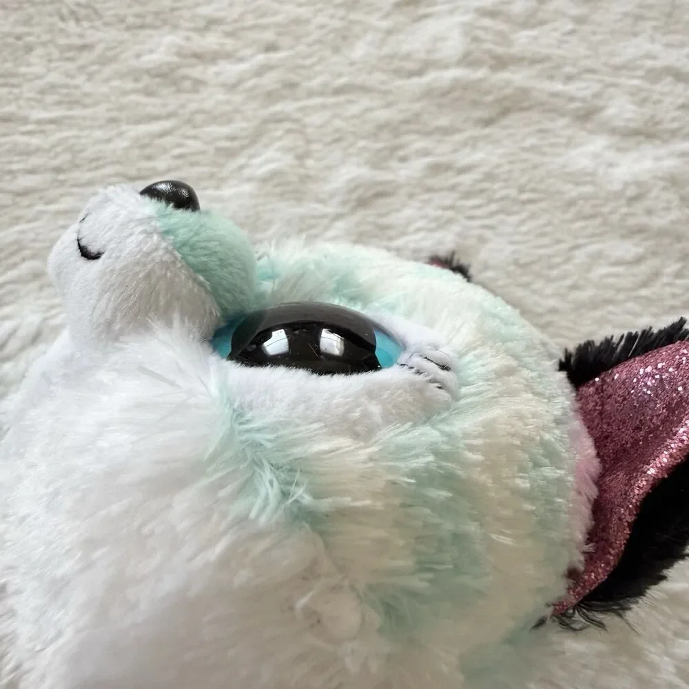 Ty Beanie Boos ATLAS the Aqua Chevron Fox Stuffed Animal Plush 6